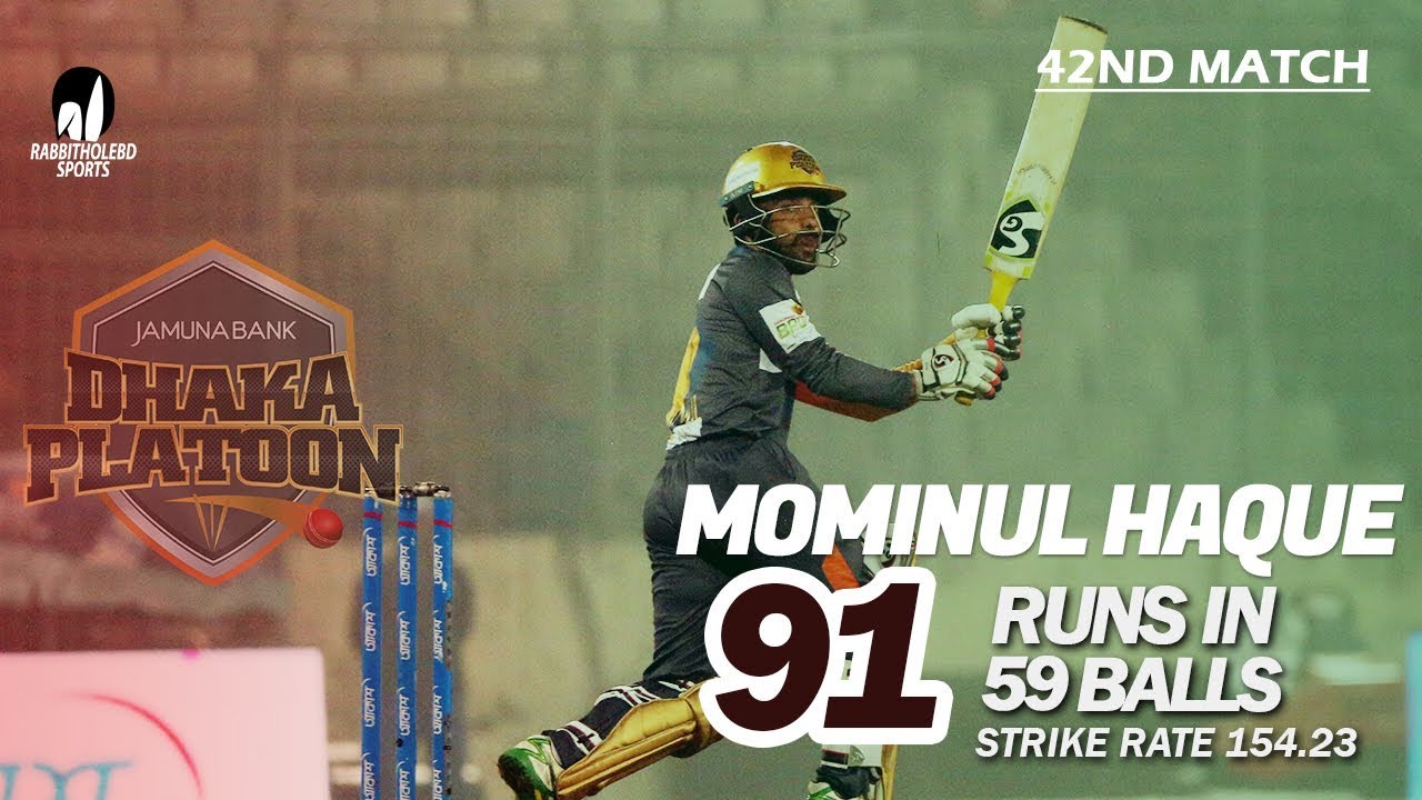 Mominul Haque's 91 Run Against Khulna Tigers | 42nd Match | Season 7 | Bangabandhu BPL 2019-20