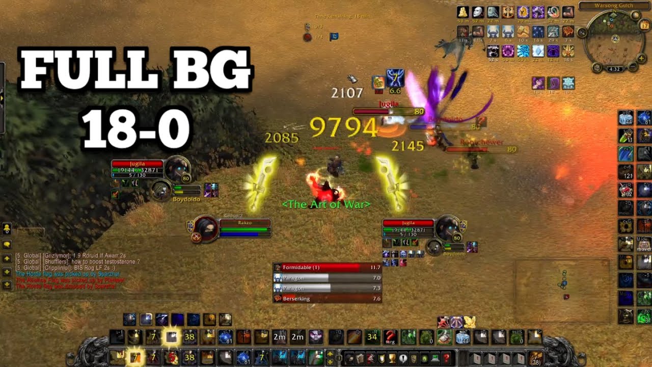 18-0 Full BG Ret Paladin (565k Dmg, 2nd most 292k) WotLK Solo PvP - Rakzo