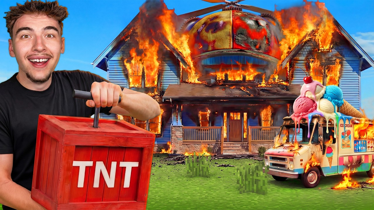 J'ai BRULÉ la Maison du KIKOO pour le PRANK sur Minecraft !