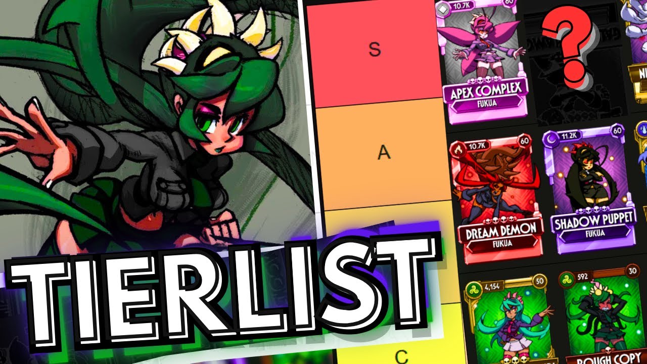 TIER LIST FUKUA | SKULLGIRLS
