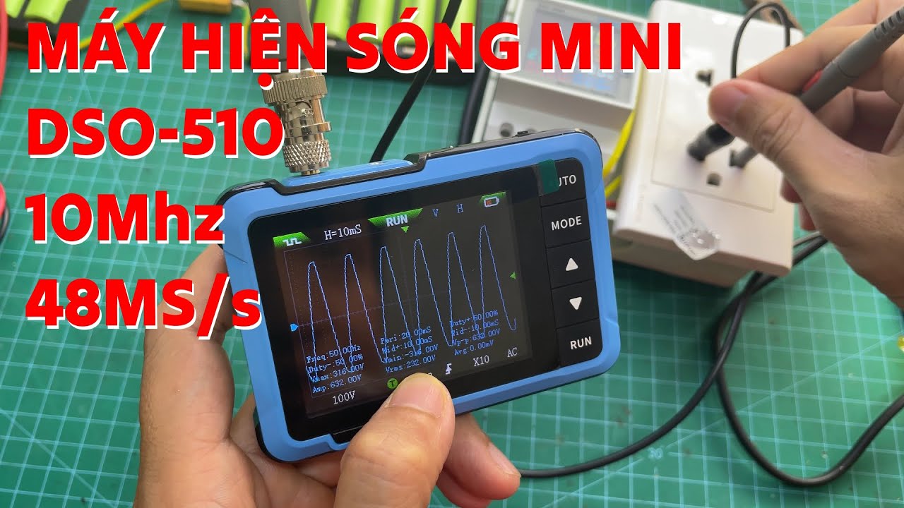 Máy hiện sóng mini Fnirsi DSO 510 băng thông 10Mhz