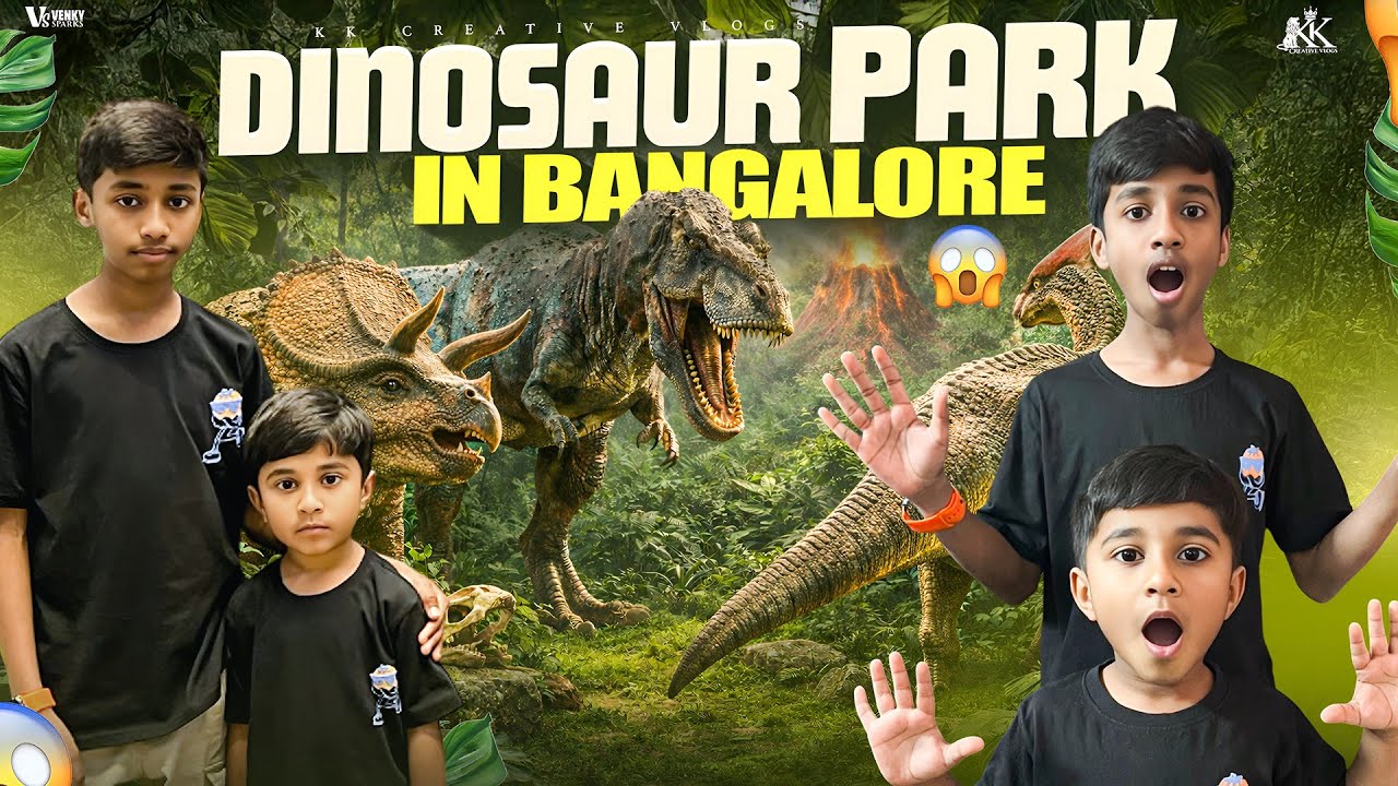 🦖Most realistic dinosaur park | Dino Facts for Kids | 🦖 #kkcreativevlogs