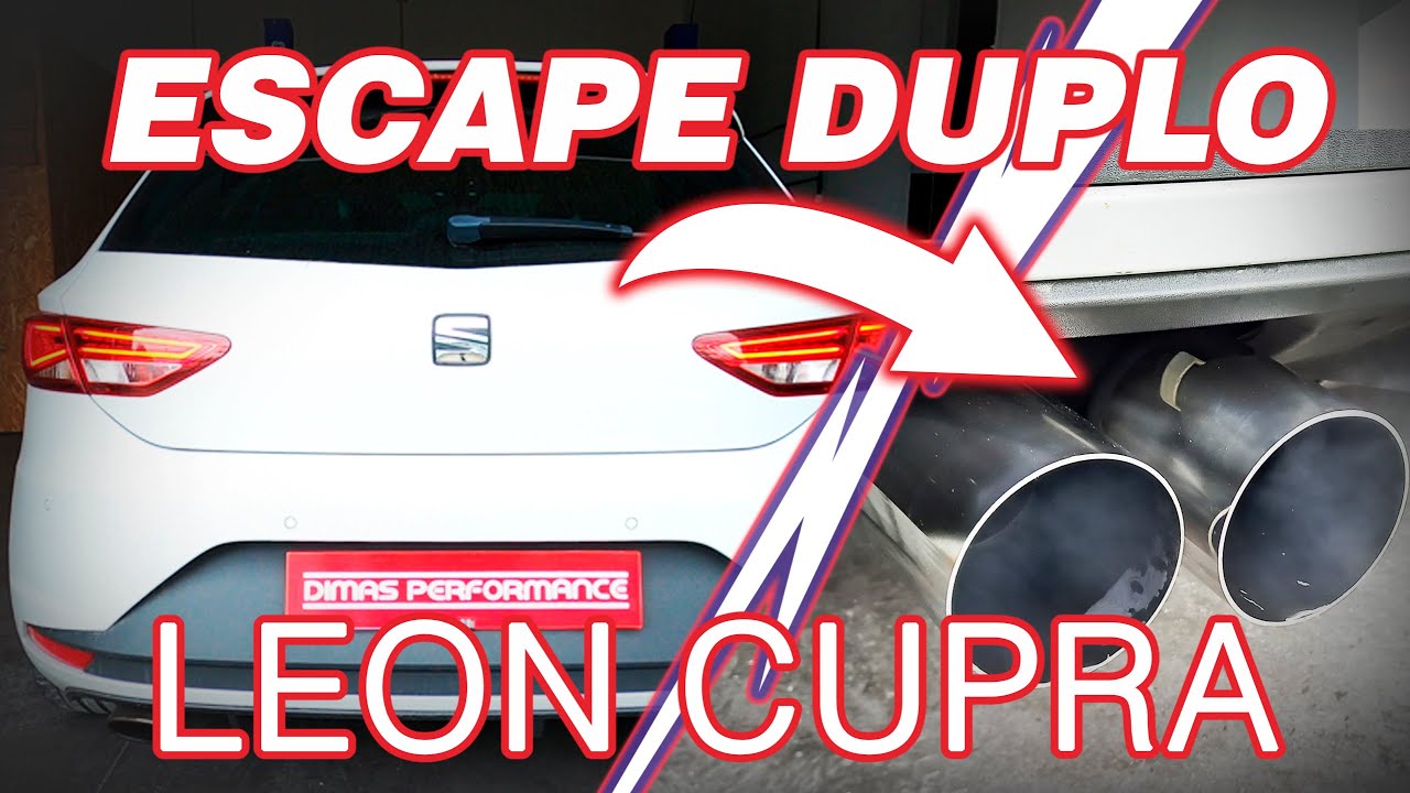 Escape de INOX duplo - Leon CUPRA