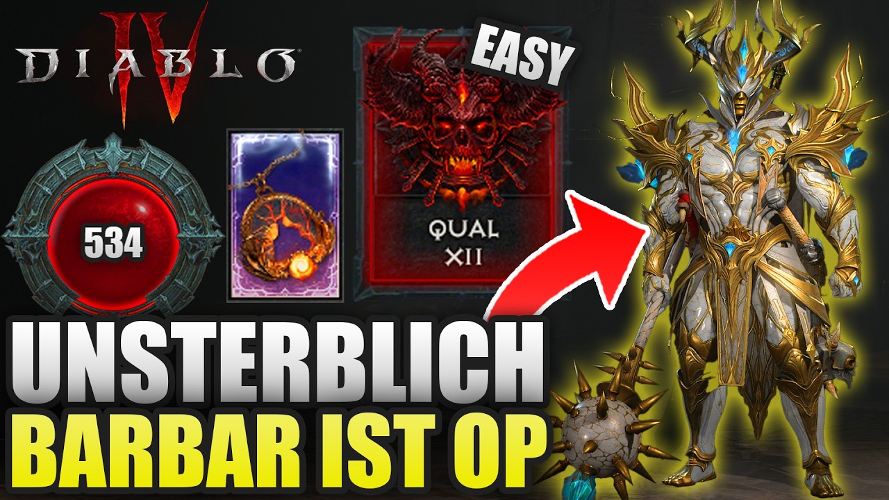 Unsterblich + MASSIVER Schaden?! GODMODE Barbar Klassen Guide in Diablo IV Lord of Hatred