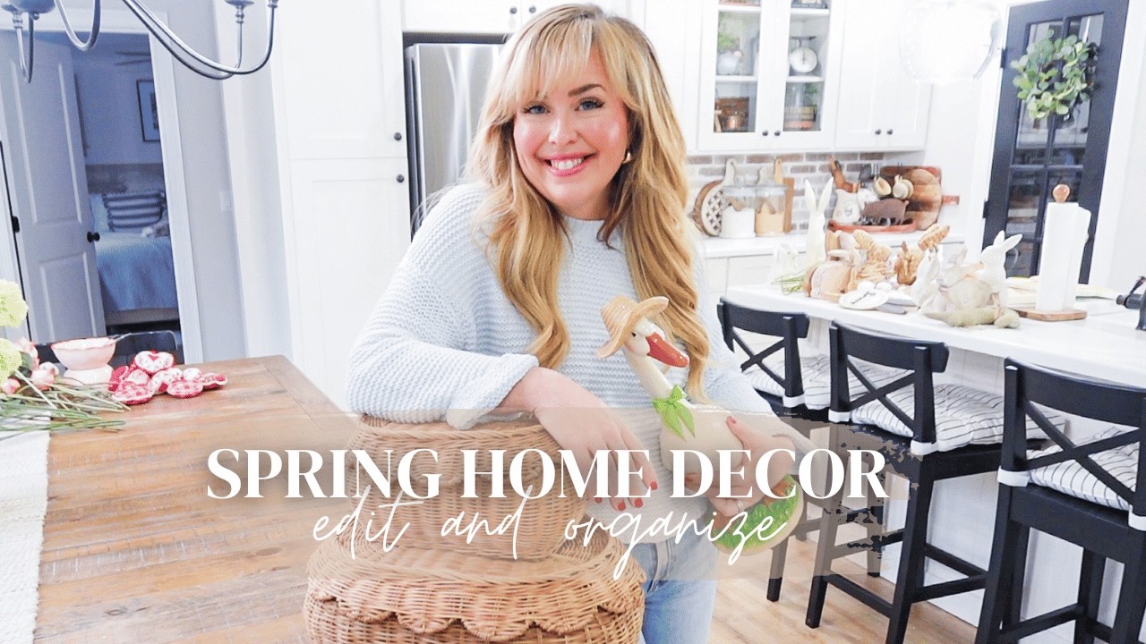 SPRING HOME DECOR EDIT AND ORGANIZE // ORGANIZE MY HOME DECOR WITH ME // CHARLOTTE GROVE FARMHOUSE