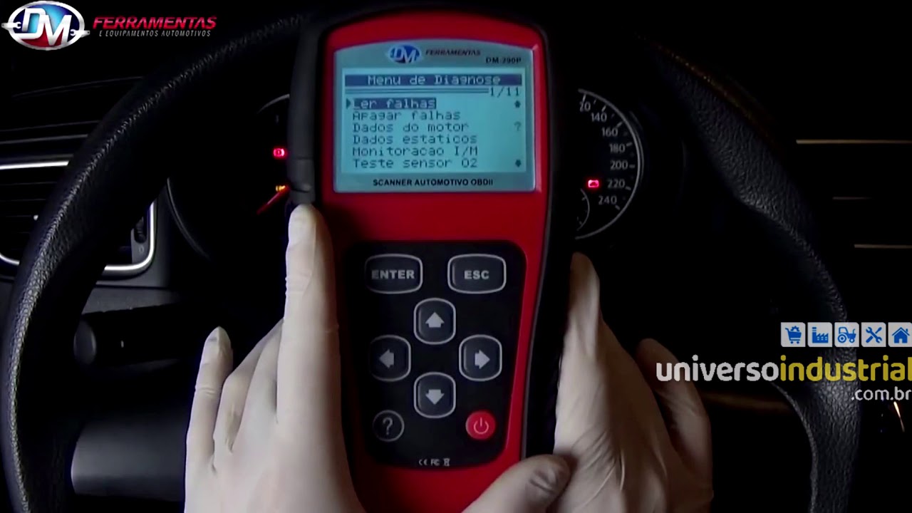 Identifique falhas Automotivas com Scanner Automotivo Veículos - PT -DM290P