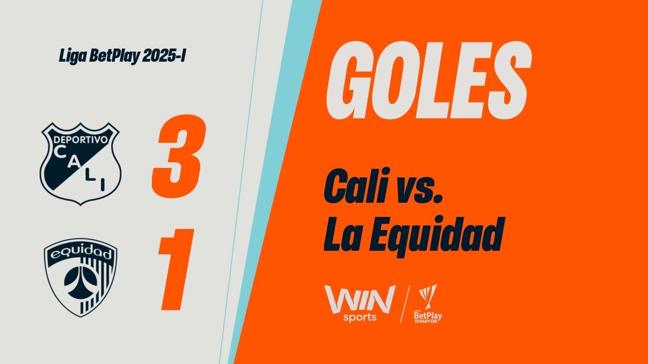 Deportivo Cali vs. La Equidad (goles) | Liga BetPlay Dimayor 2025-1 | Fecha 12