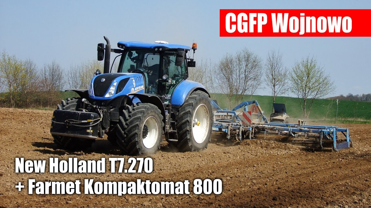 New Holland T7.270 + Farmet Kompaktomat K800 na polach CGFP Wojnowo