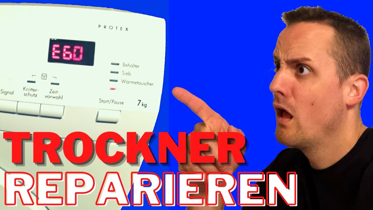 Wäschetrockner selber reparieren! Trockner heizt und trocknet nicht richtig?