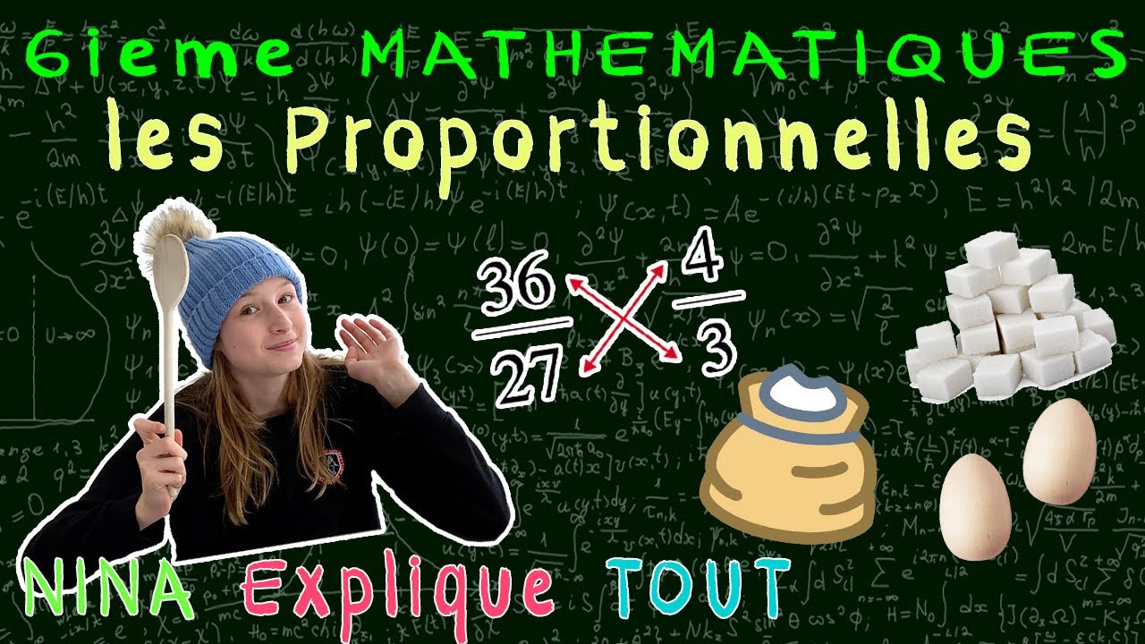 les proportionnelles et le produit en croix mathématiques collège Proportionnalité Maths 6e sixieme