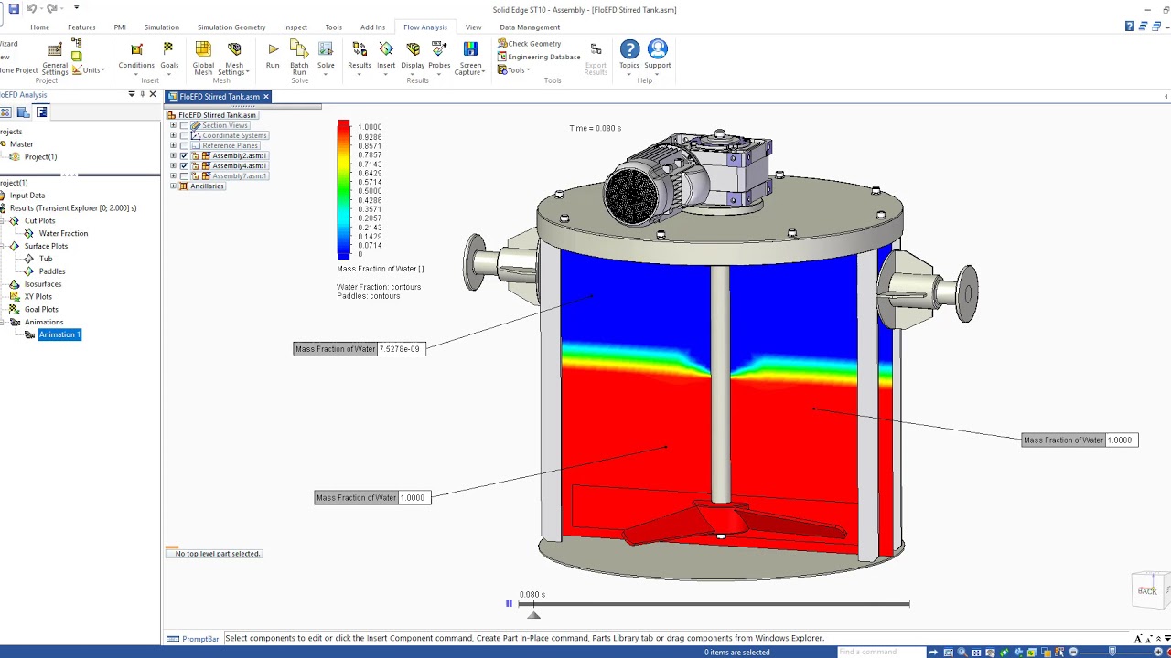 Simcenter FLOEFD for Solid Edge Mixing Demo