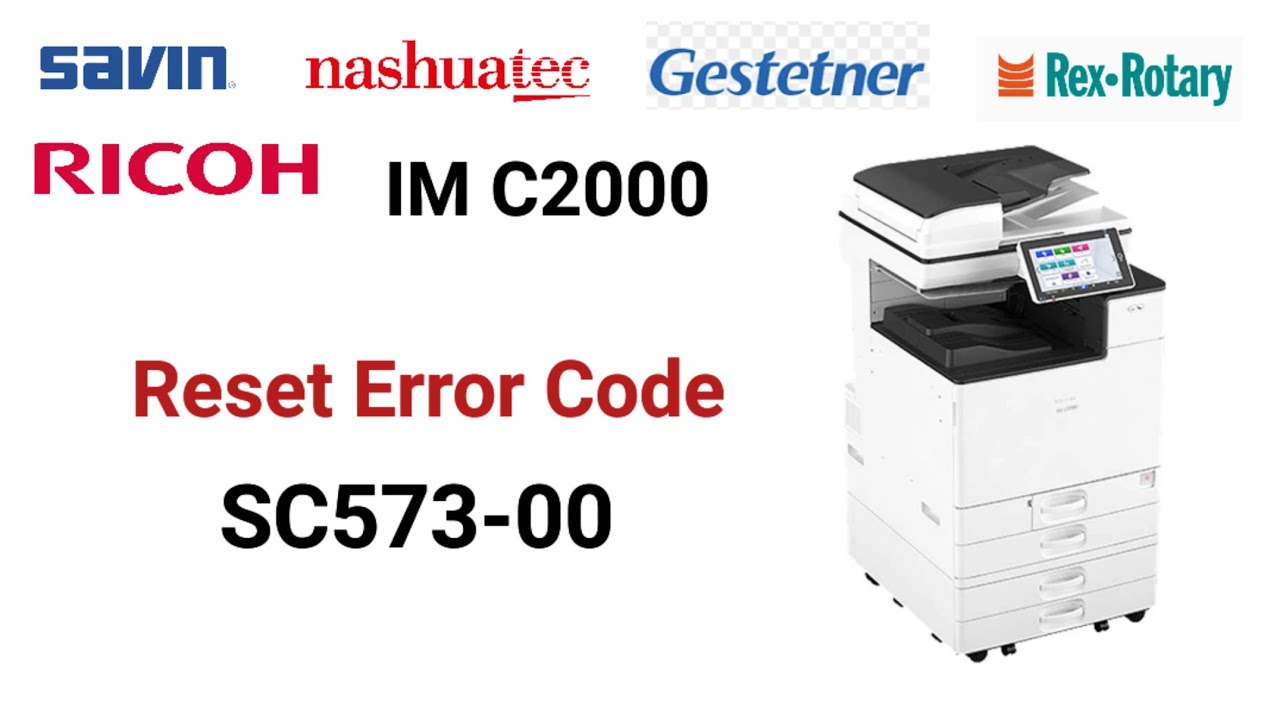 How to reset error code SC 573-00, SC542-00, SC 543-00,  SC 552-00, SC553-00 in Ricoh Photocopier.