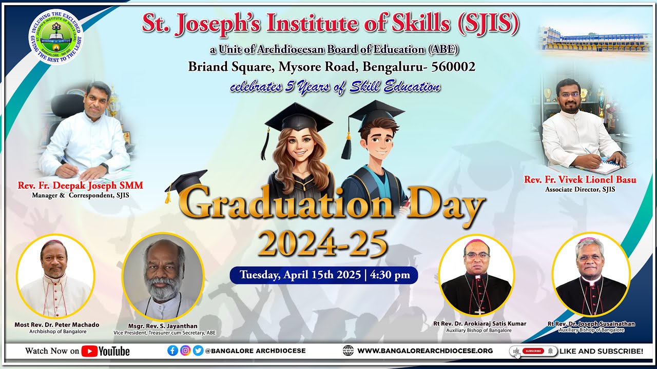 15.04.2025 | Graduation Ceremony 2024-25 | St Joseph's Institute of Skills (SJIS), Bangalore