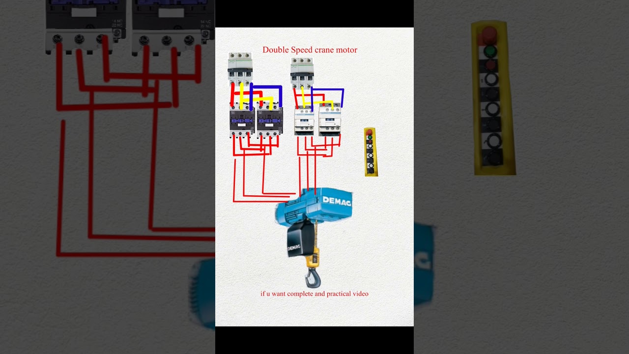 Electricil hoist wiring diagram #electricial #industrial #bignners #lesson #crane #