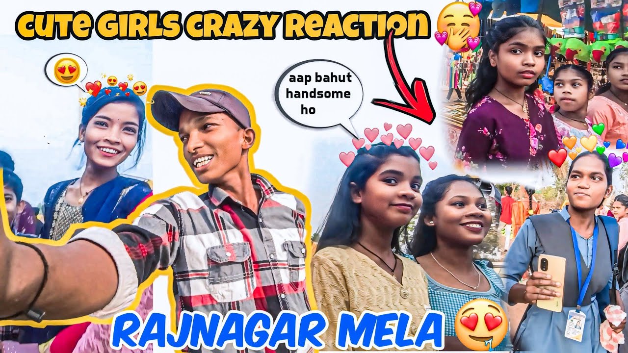 flirting With Rendom Cute girls 😘|| Rajnagar Mela ❤️|| Mdy Vlogs 💗||