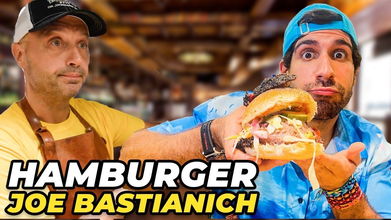 JOE BASTIANICH CUCINA UN HAMBURGER BUONISSIMO PER NOI *pazzesco*