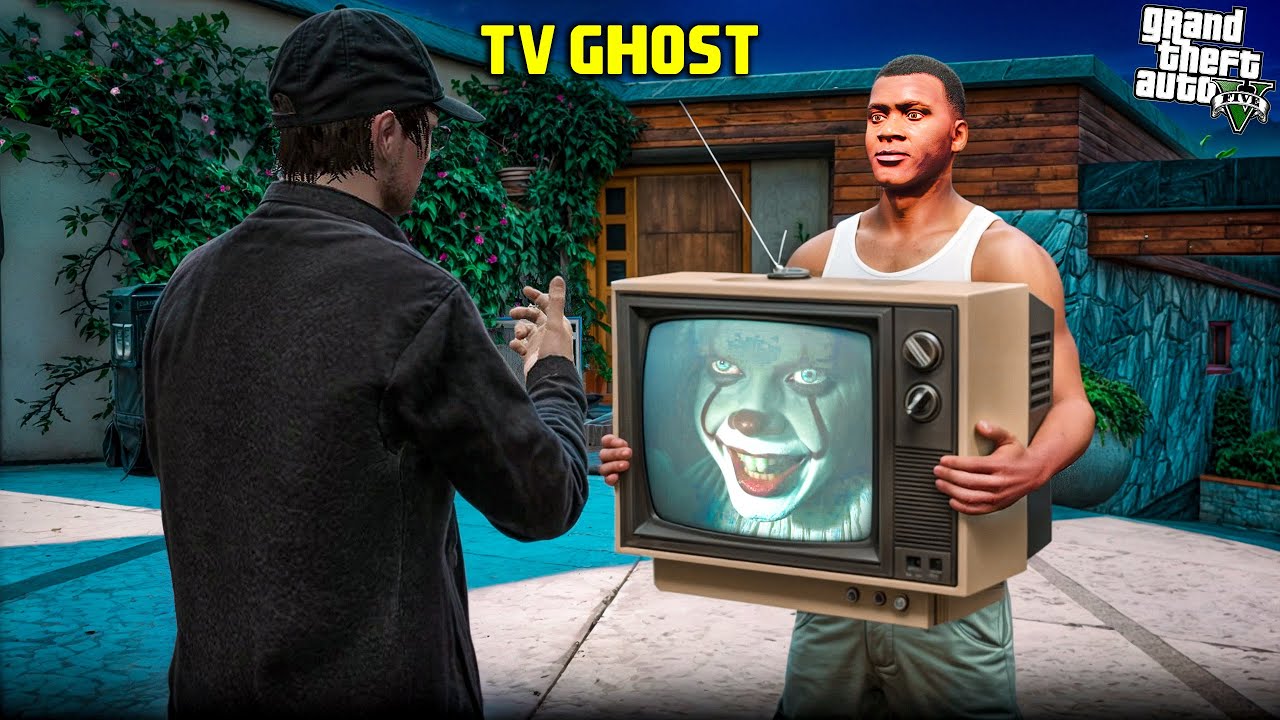 GTA 5: Franklin Buying A New GHOST TV In Gta 5 (Gta5 mods)