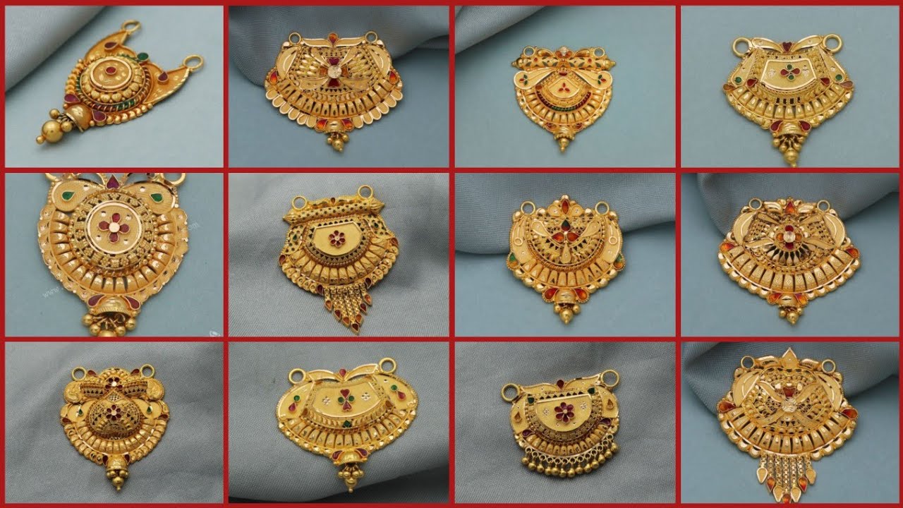 New 22K Gold Mangalsutra Pendant Design 2025 | Latest Gold Pendant Design for Mangalsutra
