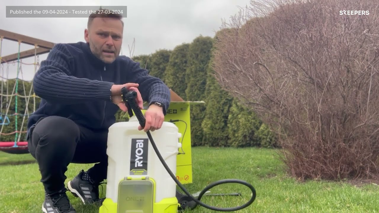 Pielęgnacja ogrodu na wiosnę z opryskiwaczem plecakowym RYOBI. Recenzja Pawła – ambasadora RYOBI