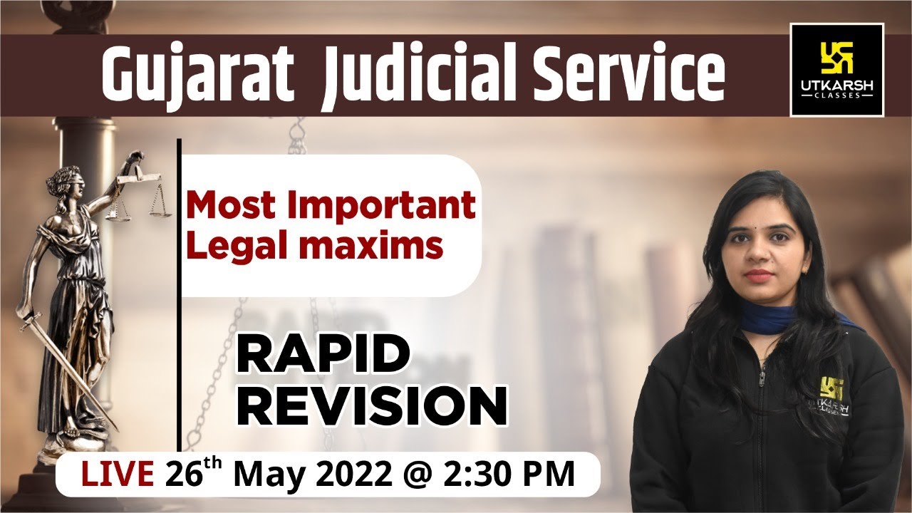 Most Important Legal maxims | for Gujarat judicial service #10 | Revision Class | by Rekha Ma'am
