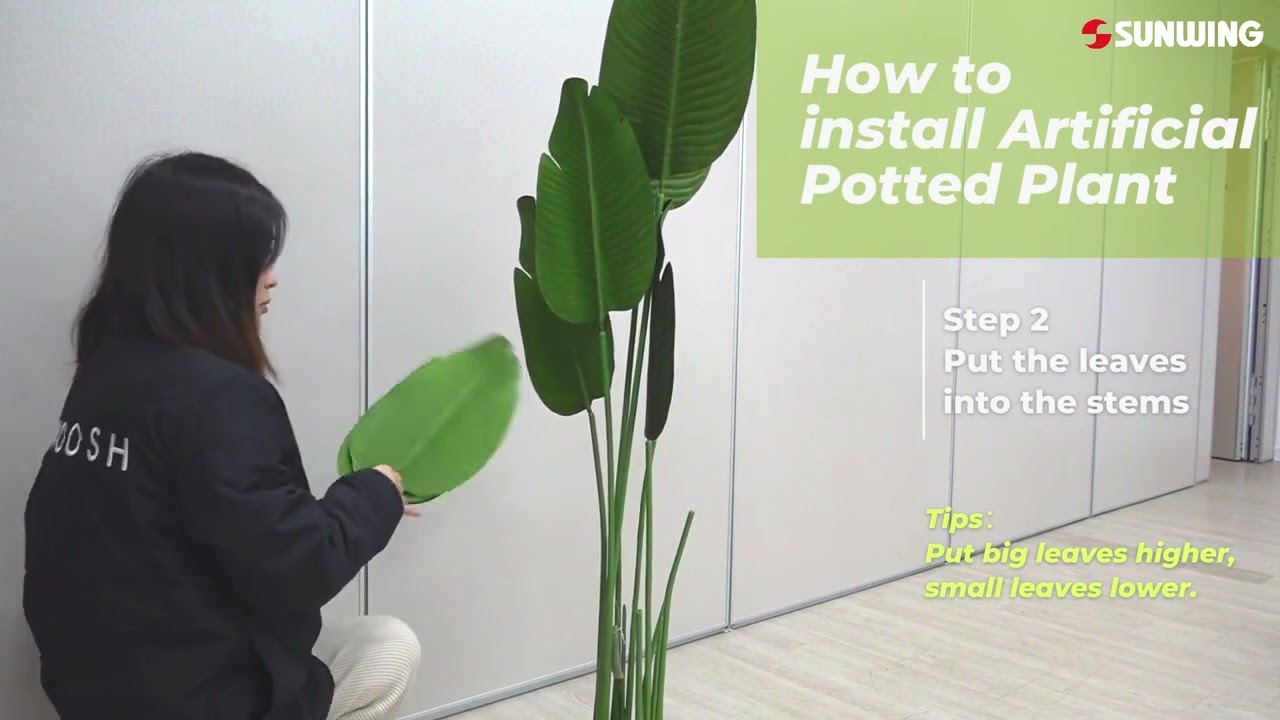 How to install Artificial Potted Plant