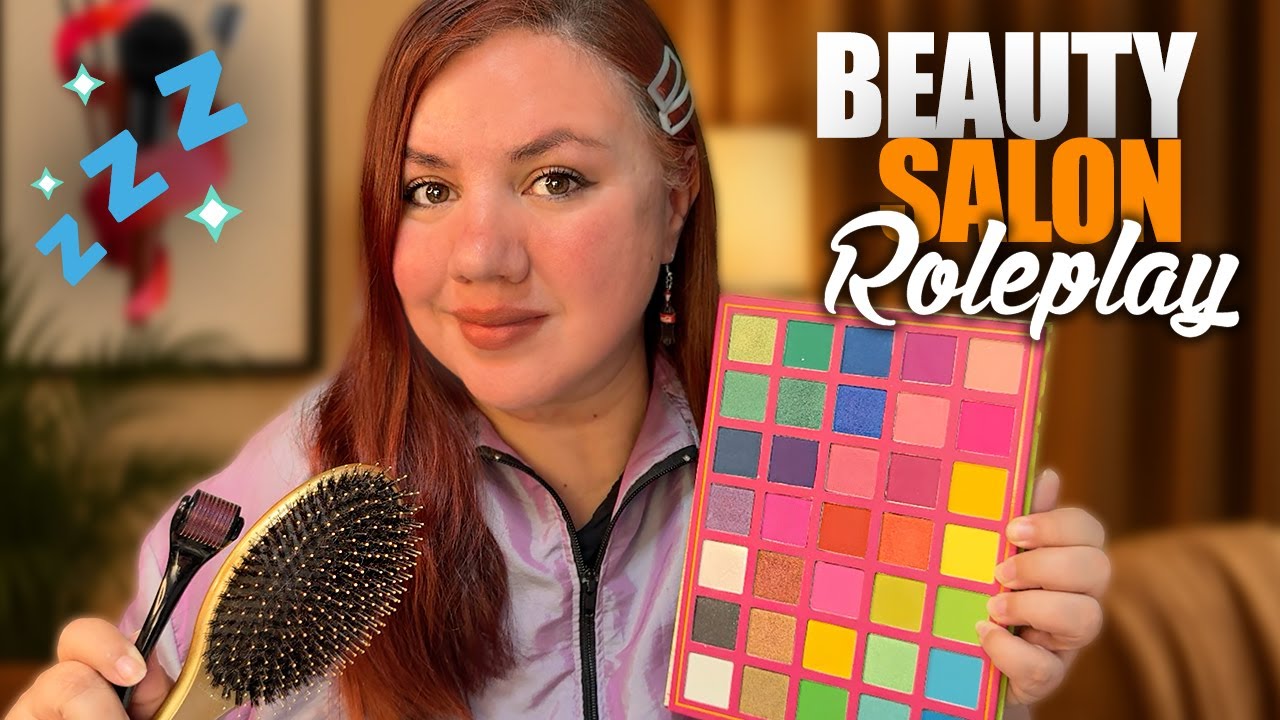 ASMR Beauty Salon FULL Experience Facial / Hair & Makeup