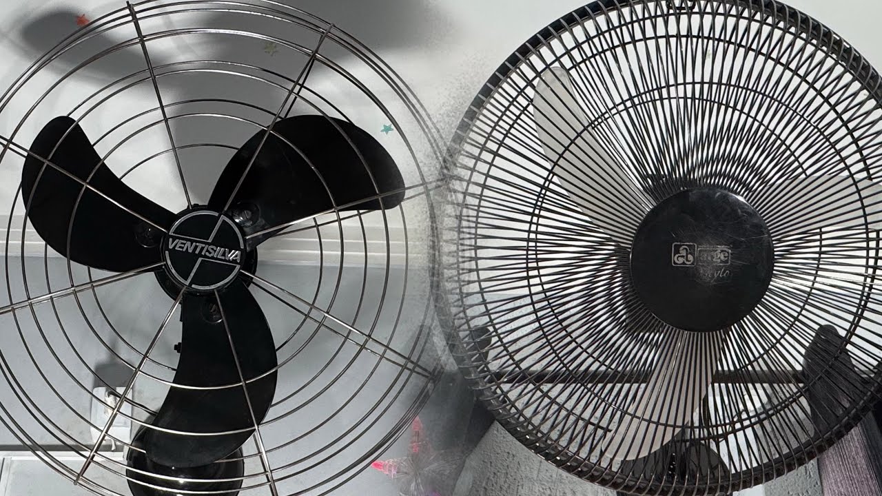 Ventiladores de Parede Ventisilva VPL 65CM e Ventilador de Parede Arge Stylo 50CM 160/140W - Pretos.