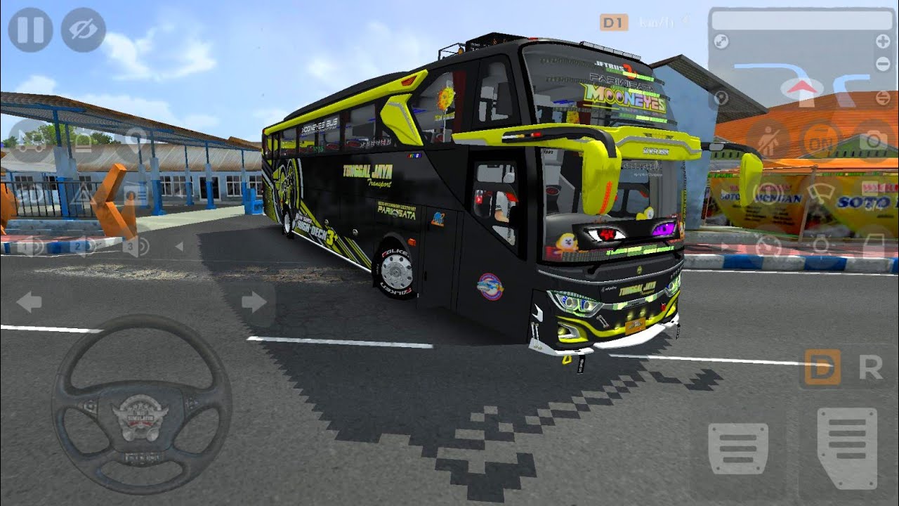 ЧЕРНО-ЖЕЛТЫЙ АВТОБУС MOONEYES ВЪЕЗЖАЕТ НА ТЕРМИНАЛ БАНЬЮВАНГИ 😎 РЕАЛИСТИЧНАЯ СИТУАЦИЯ С АВТОБУСОМ