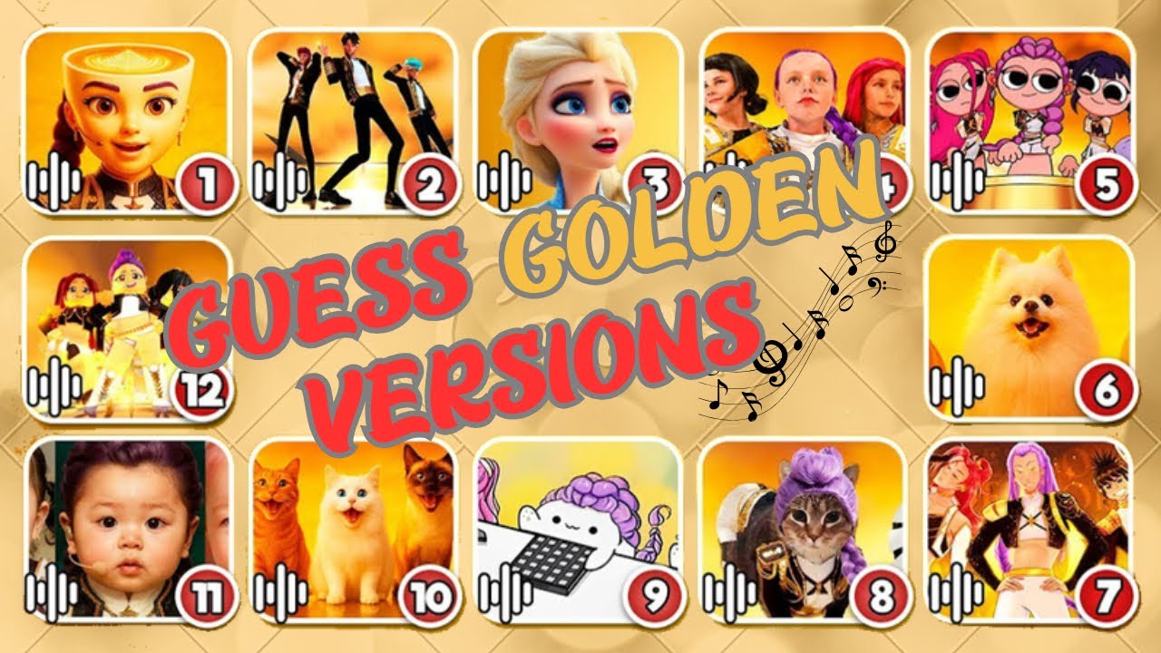 Guess the Golden Songs & Variants by Their Voice ~ Golden Song Covers Quiz 🎶  Part 1