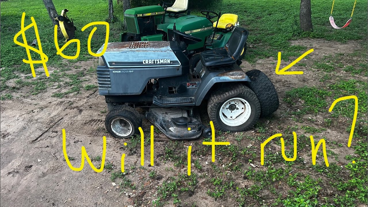 Let’s get this running! Craftsman GT6000 garden tractor