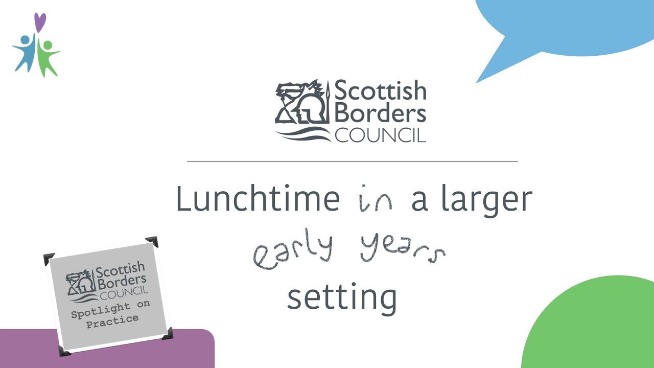 Broomlands ELC - lunchtime in a larger setting