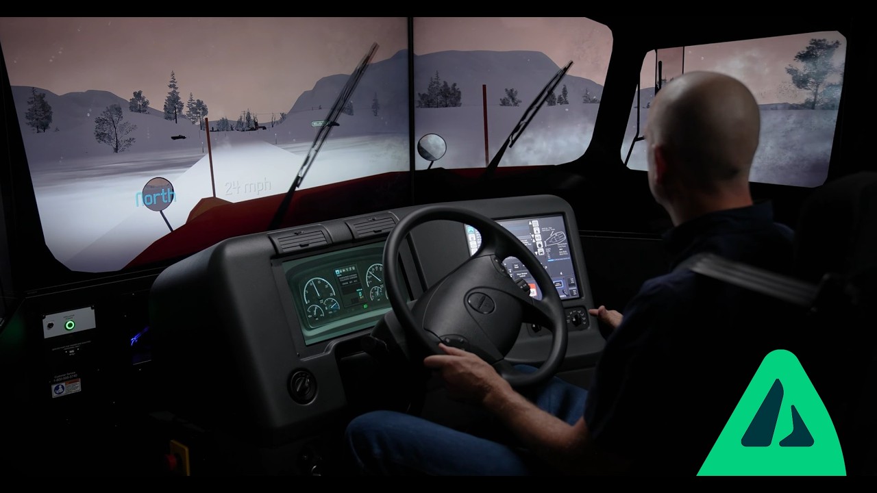 Snowplow simulator training from Driver Training Solutions