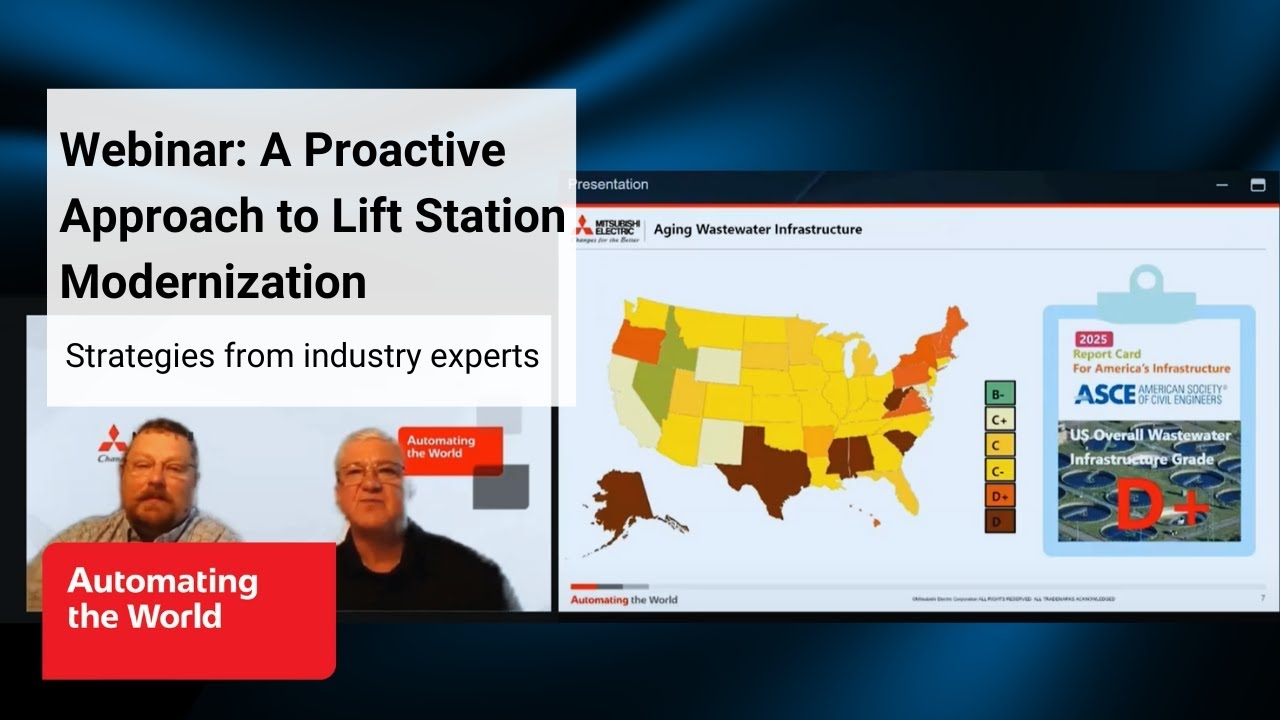 A Proactive Approach to Lift Station Modernization | Mitsubishi Electric Webinar
