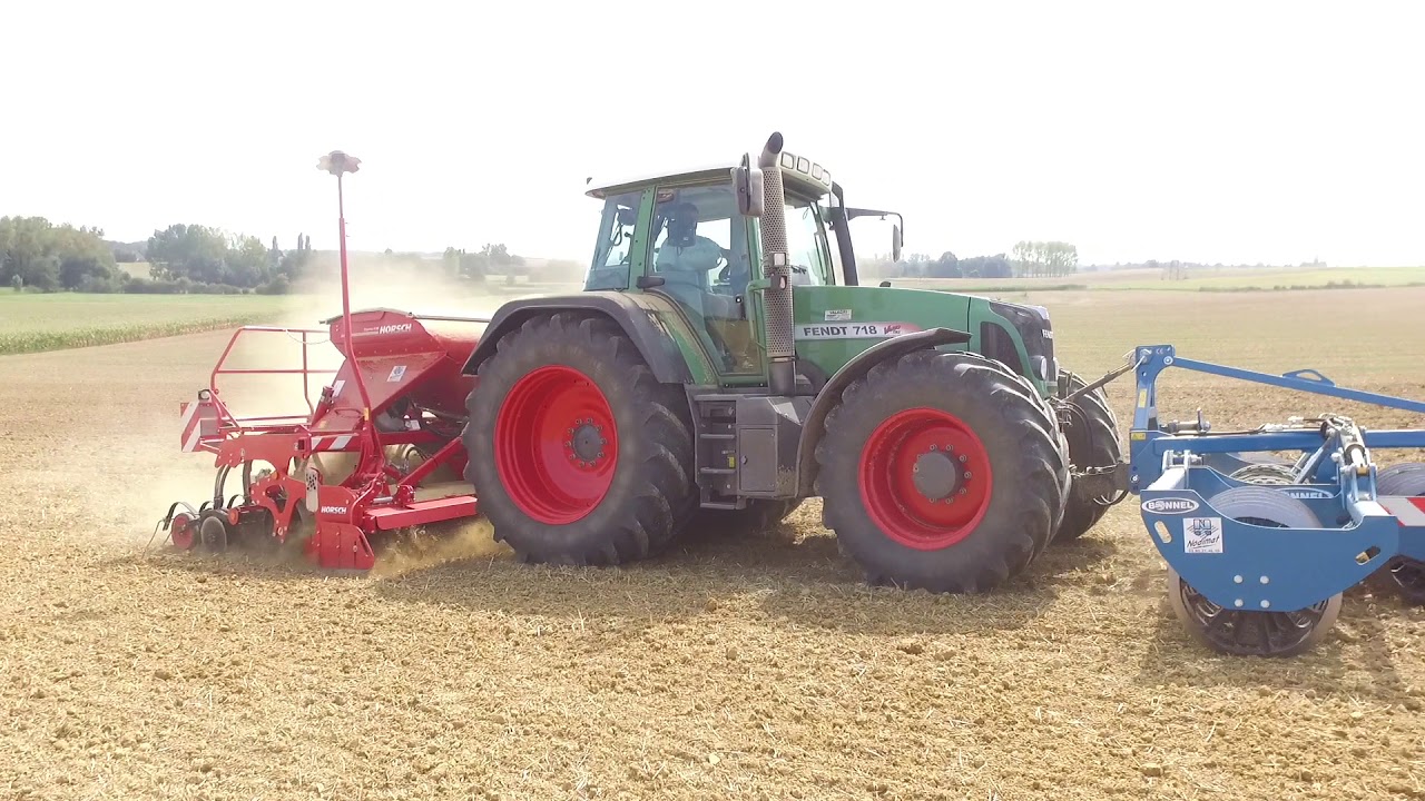 Semis colza 2017 : 2 ensembles FENDT/HORSCH [GOPRO/DJI]