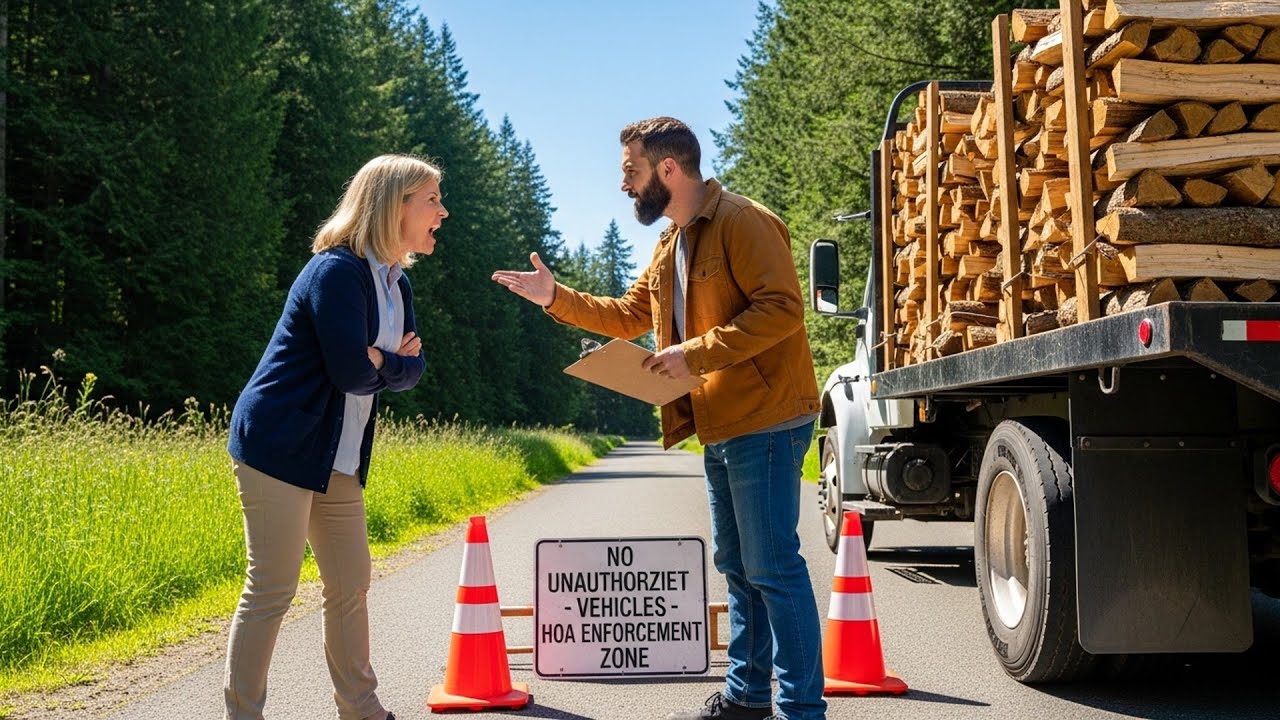 HOA Blocked My Firewood Delivery Access Point, Didn't Know The Driver Has Been My Friend Forever