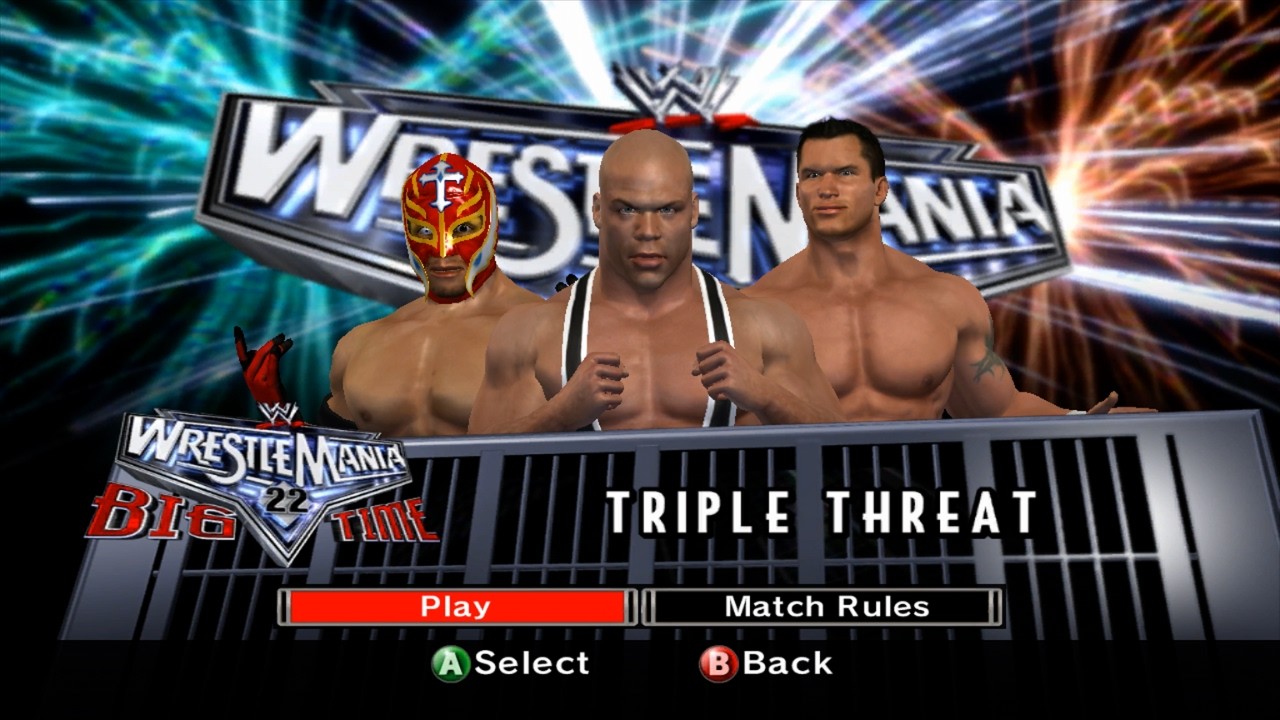 WWE SmackDown vs. RAW 2007 - Rey Mysterio vs. Randy Orton vs. Kurt Angle