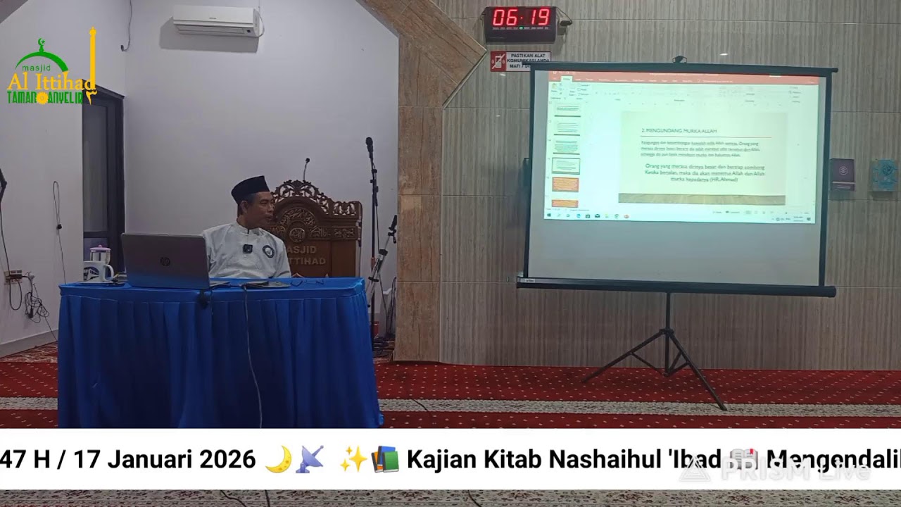 ✨📚 Kajian Kitab Nashaihul 'Ibad 📖 Mengendalikan Diri untuk Jujur dan Ikhlas🎙️Ustadz Ehu Silahudin