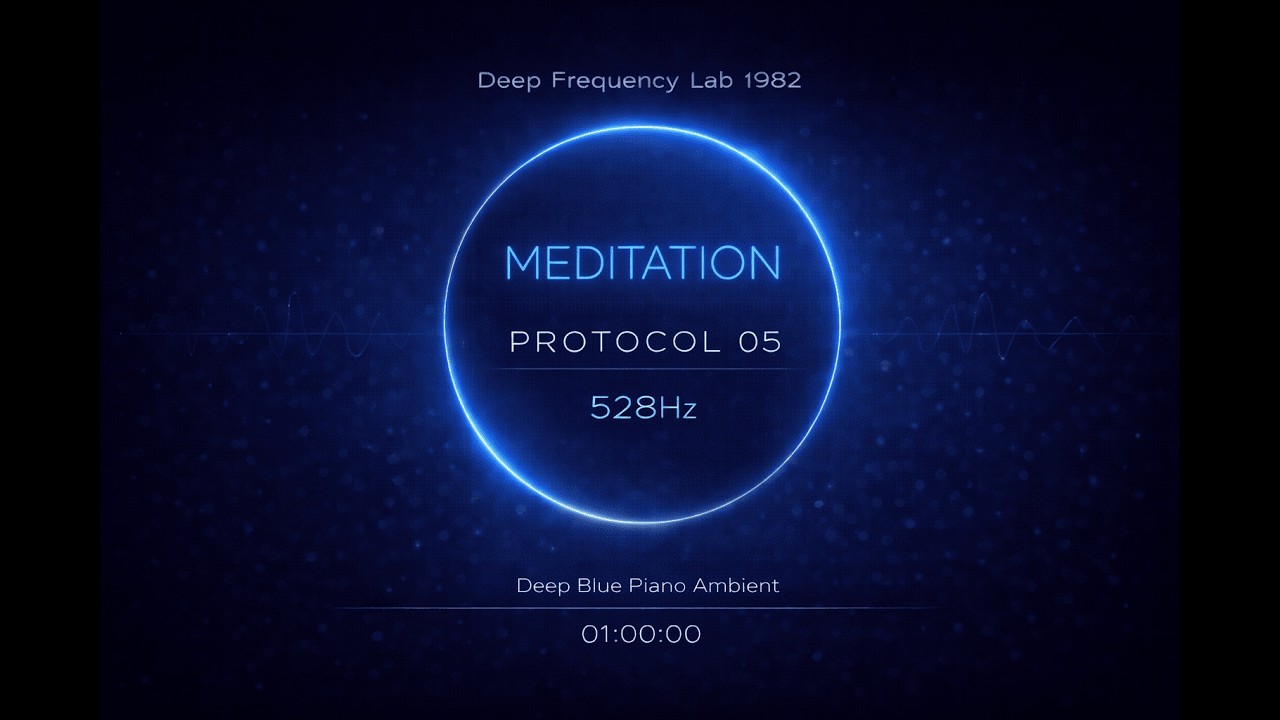 528Hz Water Feeling – Deep Blue Silence | Healing Piano for Sleep & Meditation (1 Hour)