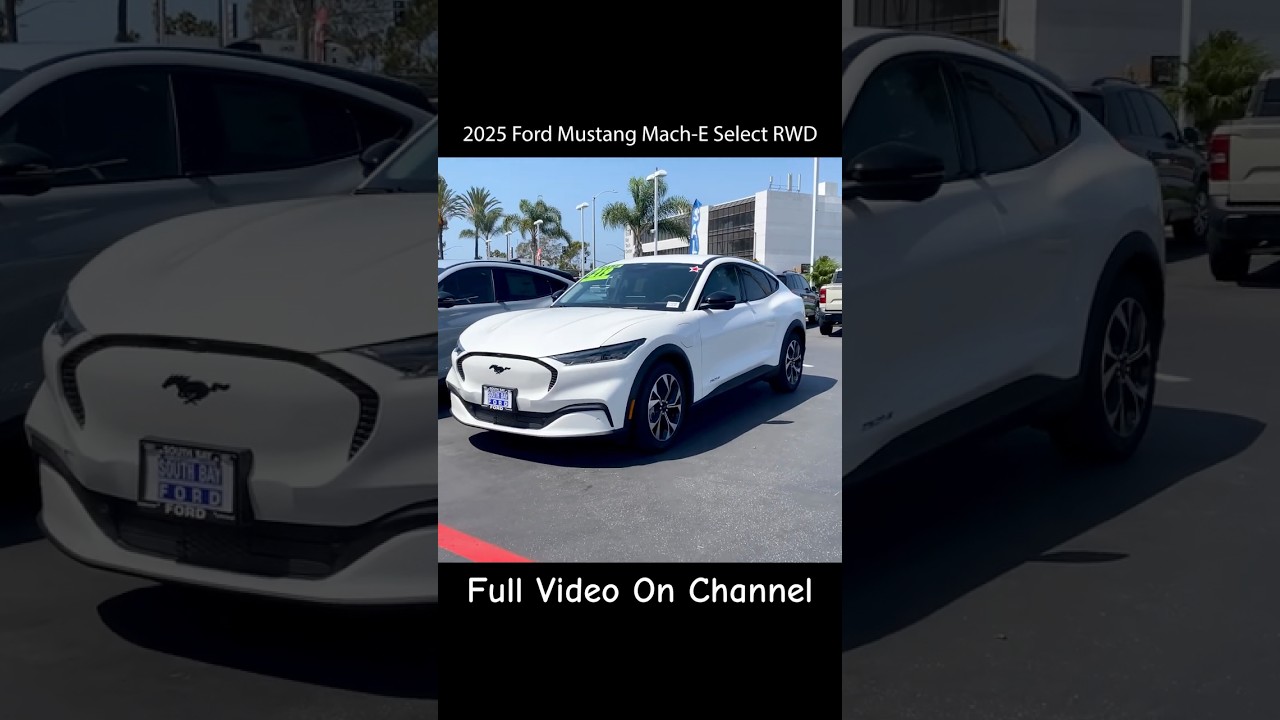 Доступный. Мощный. Электрический. Ford Mustang Mach-E Select 2025 года.
