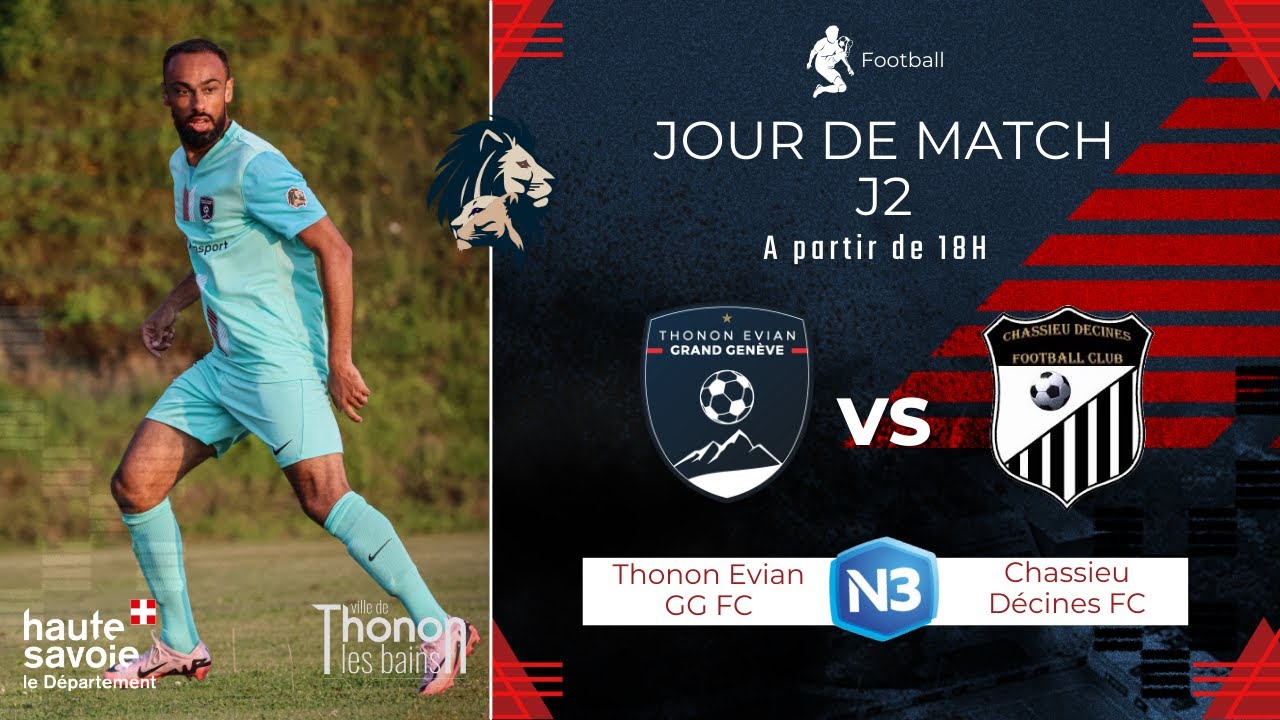 Live National 3 - Thonon Evian GG FC - Chassieu Décines
