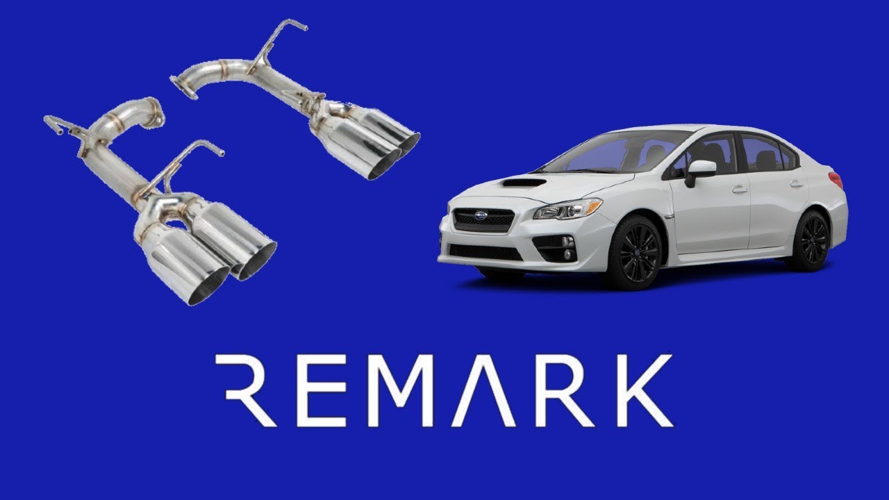 Remark 4 Inch Double Wall Axle Back Muffler Delete/Exhaust for 2015+ Subaru WRX Installation