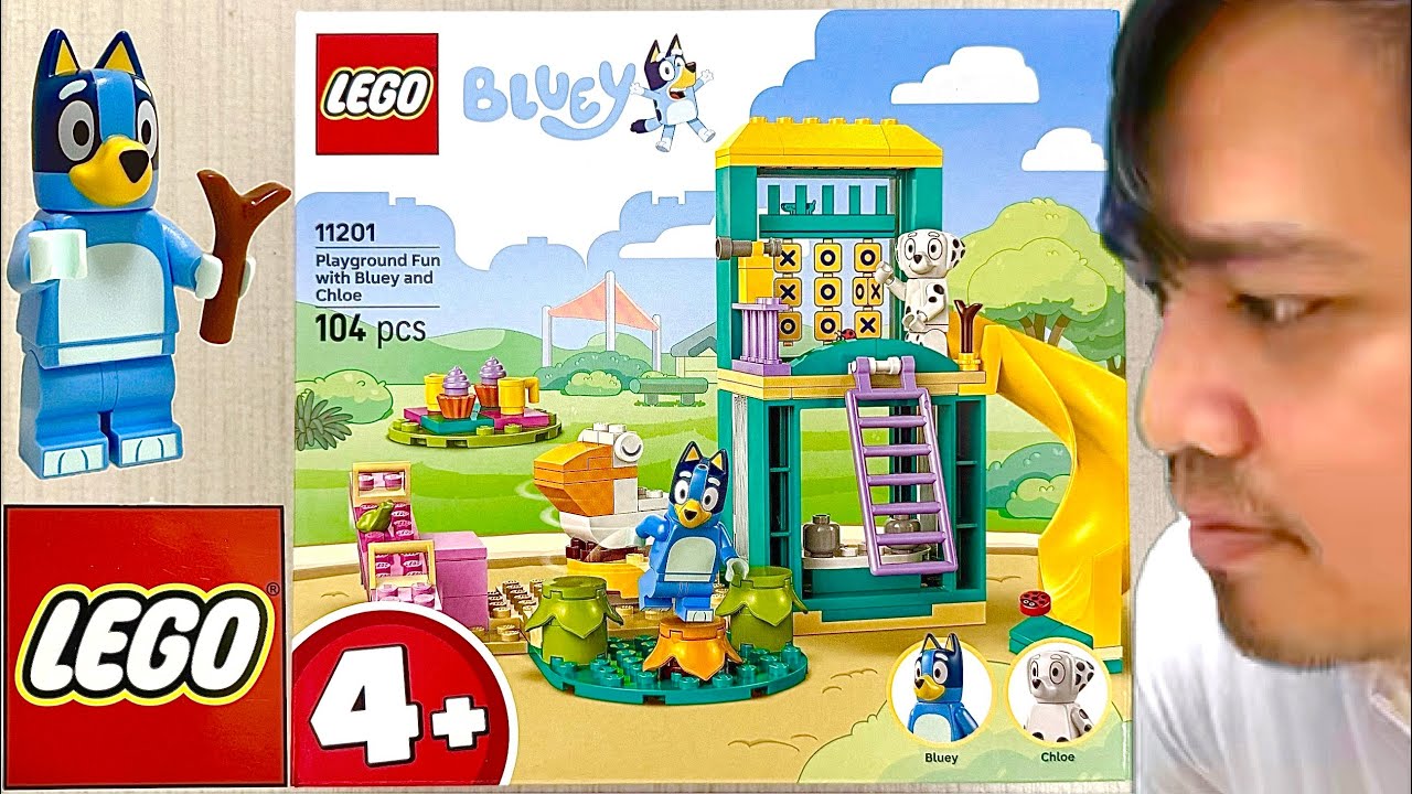LEGO | BLUEY Playground Fun with Bluey and Chloe UNBOXING and BUILDING ASMR 🛝🧁