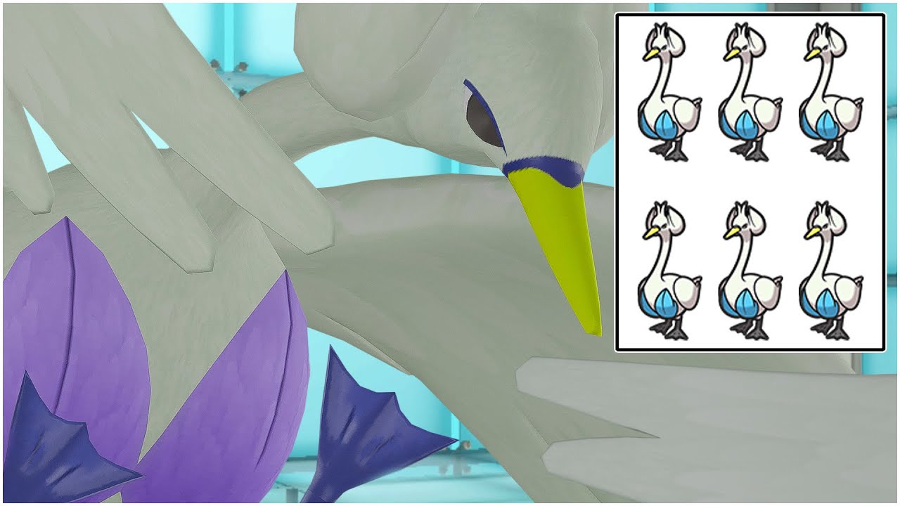 SWANNA TEAM! Shiny Swanna Best Moveset Rain Sweep Pokemon Scarlet and Violet WiFi Battle