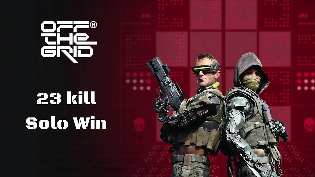 23 KILL SOLO GAME + WIN! [Off The Grid] PS5 Pro | No Commentary Gameplay (HU)