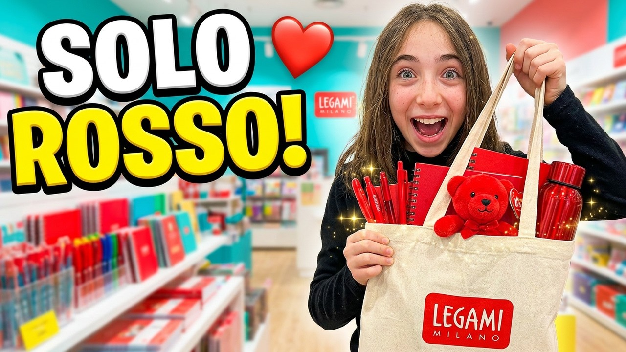 CHALLENGE ROSSO A LEGAMI: 5 ARTICOLI, NIENTE LIMITI DI PREZZO! 🔴 #melymemymamy #challenge #legami