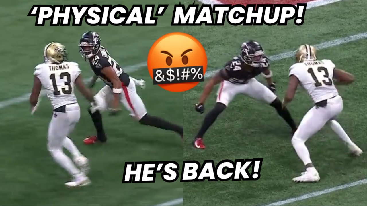 Michael Thomas vs AJ Terrell 😡 &lsquo;PHYSICAL&rsquo; Matchup! (WR vs CB) Saints vs Falcons 2022 highlights