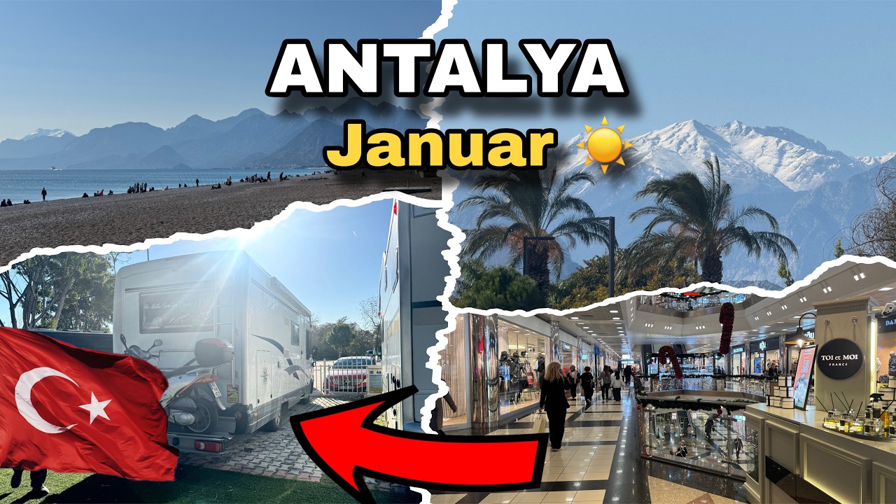Antalya Entdeckt! Konyaaltı Stellplatz + Sonne + Strand & 5M Migros – Womo Reise Türkei 🇹🇷 Part 24