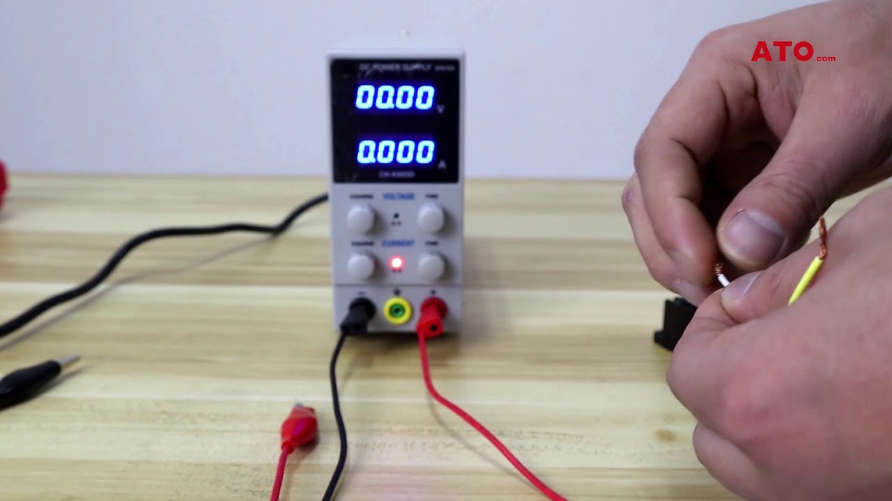 Adjustable linear dc power supply 5A