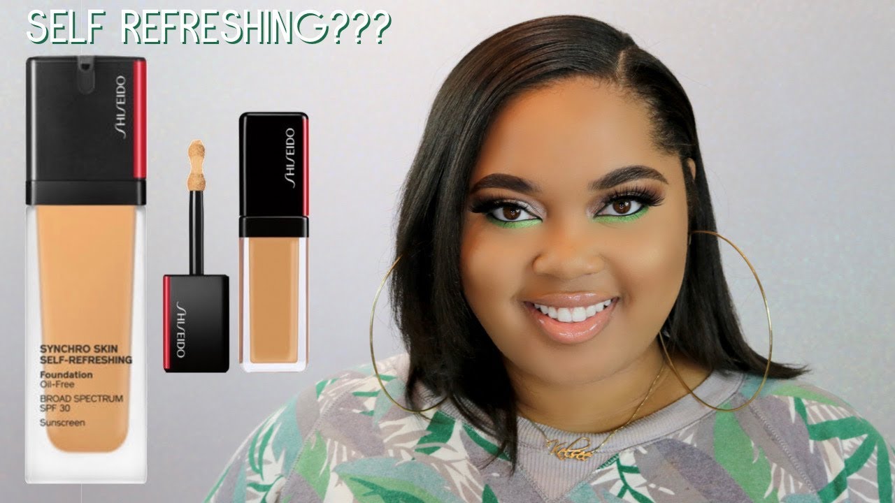 Shiseido Synchro Skin Self Refreshing Foundation + Concealer Review + Wear Test