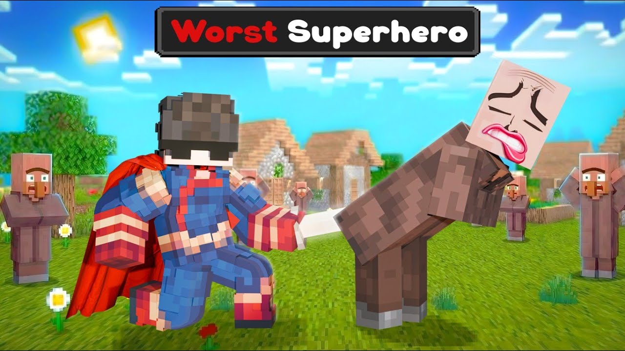 I Became A Superhero To TORTURE Villagers in Minecraft